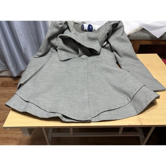 Wantdo Classy Women's Sz M Wrap Swing Coat with Belt and Skirted Hem - Picture 13 of 16